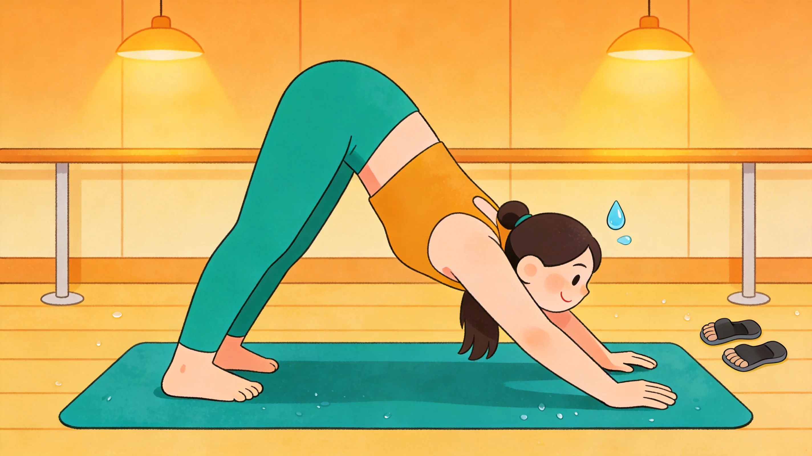 Agarre de la esterilla de hot yoga: cómo evitar resbalar