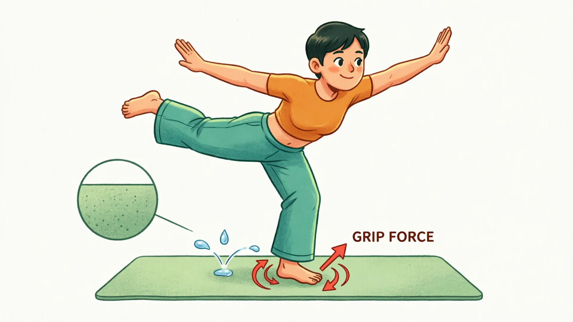 The Science of Yoga Mat Grip: Materials That Stay Put