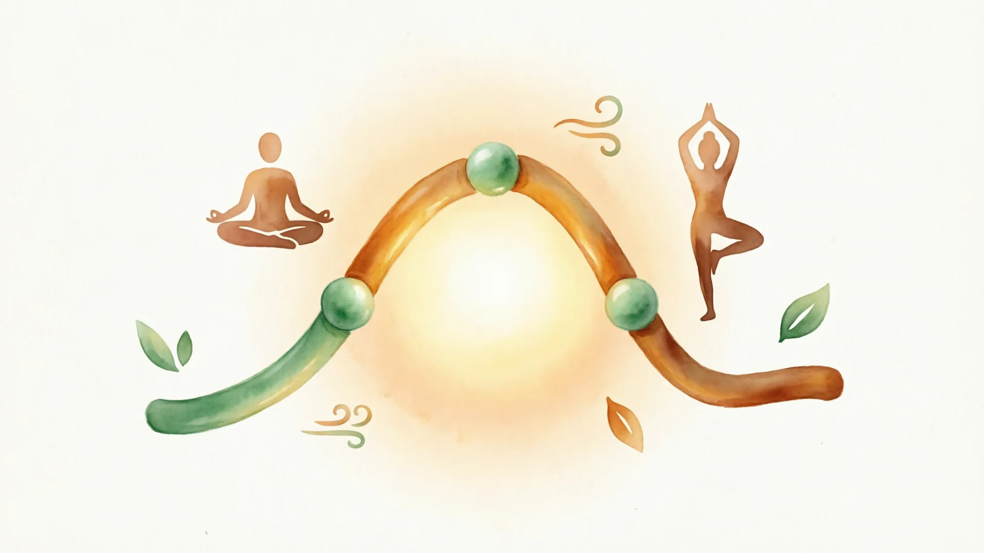 A visual BPM arc showing the energy curve of a yoga class from low to peak and back to stillness