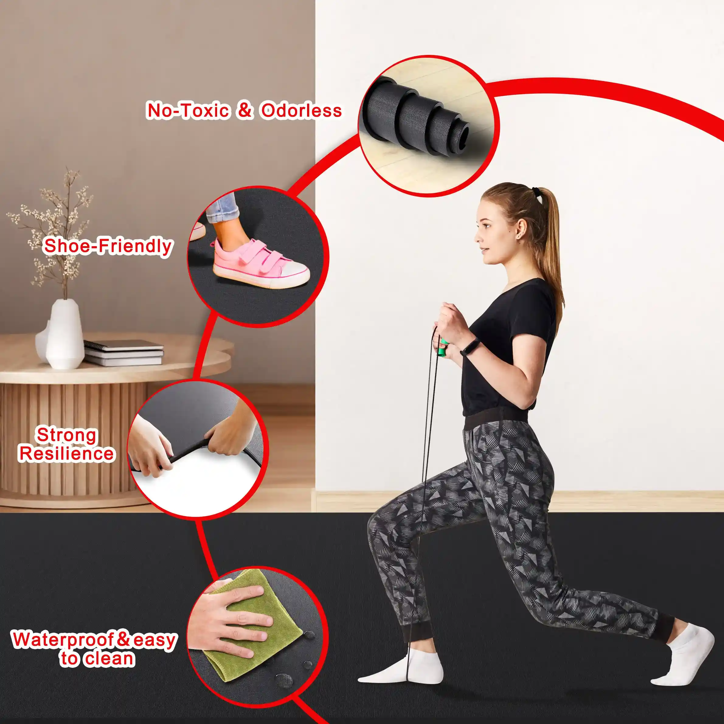CHEETE Large Exercise Mat - 5