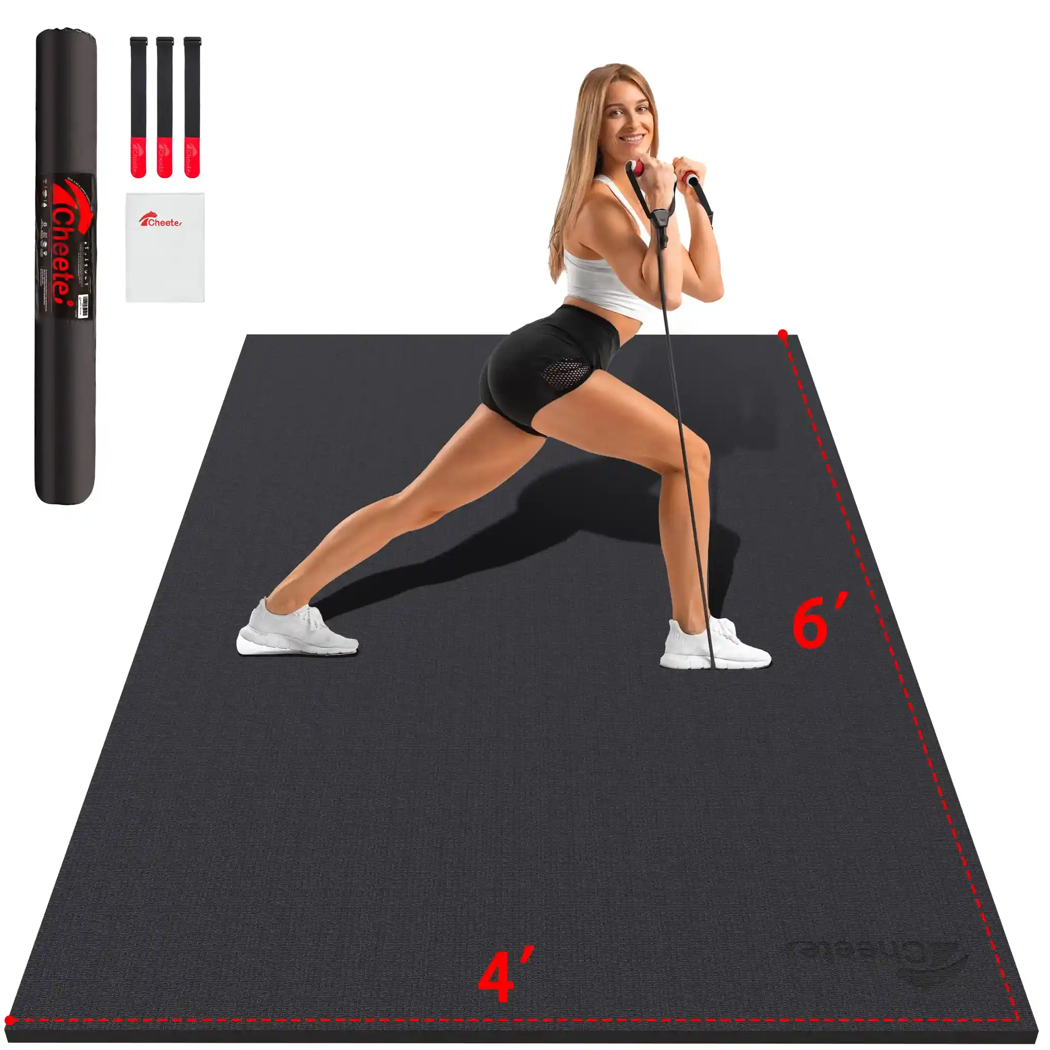 CHEETE Large Exercise Mat - 6 4