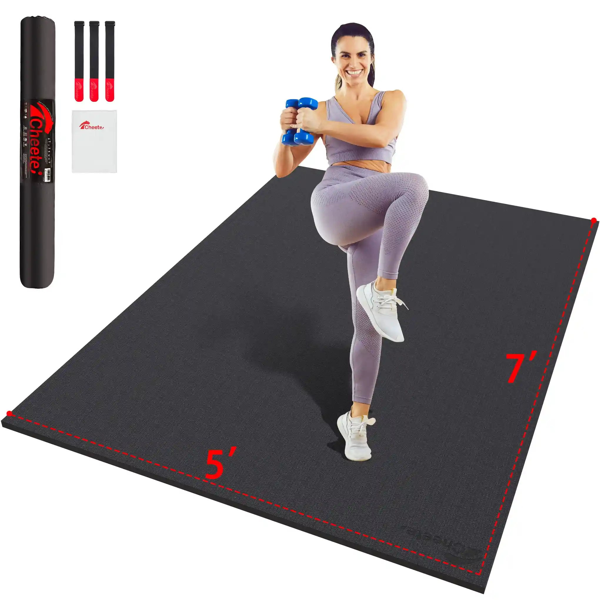 CHEETE Large Exercise Mat - 7 5